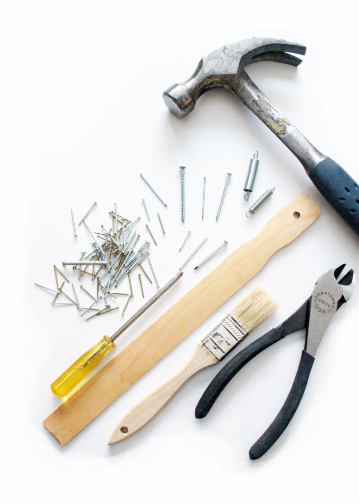 An assortment of tools that are used by handymen